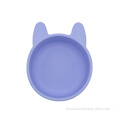 Piala Pengisapan Anak-Anak Non-Slip Feeding Silicone Bowl